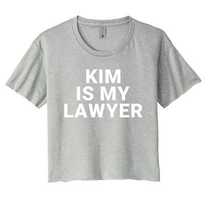 Kim Is My Lawyer 1 Women's Crop Top Tee