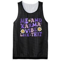 Karma Is My Boyfriend Me And Karma Vibe Like That Groovy Mesh Reversible Basketball Jersey Tank