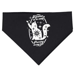 Karma Is My Boyfriend Me And Karma Vibe Like That Cat Lover USA-Made Doggie Bandana