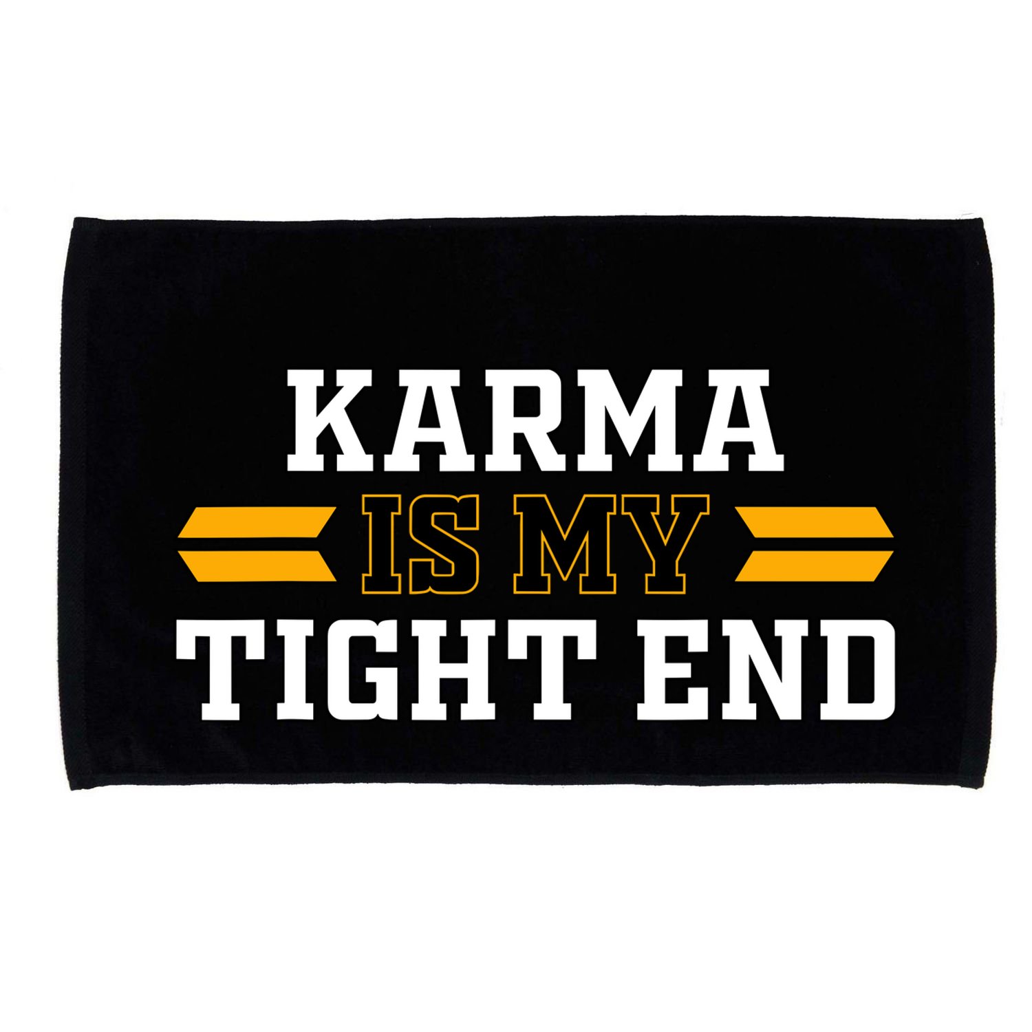 Karma Is My Tight End Microfiber Hand Towel