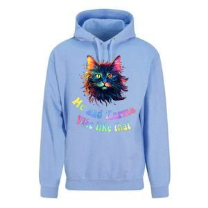 Karma Is My Boyfriend Me And Karma Vibe Like That Cat Lover Unisex Surf Hoodie