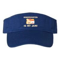 Kindergarten Is My Jam Funny Kindergarten Teachers Gift Valucap Bio-Washed Visor