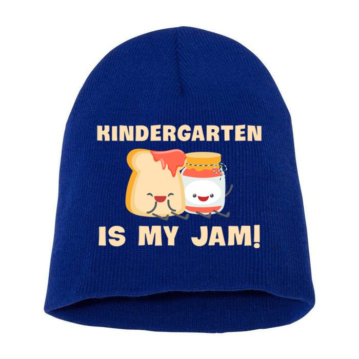 Kindergarten Is My Jam Funny Kindergarten Teachers Gift Short Acrylic Beanie