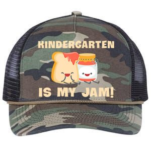 Kindergarten Is My Jam Funny Kindergarten Teachers Gift Retro Rope Trucker Hat Cap