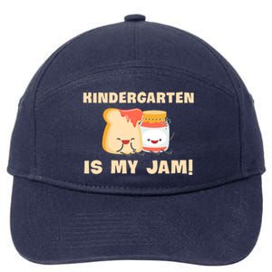 Kindergarten Is My Jam Funny Kindergarten Teachers Gift 7-Panel Snapback Hat