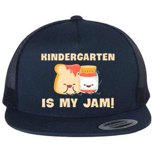 Kindergarten Is My Jam Funny Kindergarten Teachers Gift Flat Bill Trucker Hat