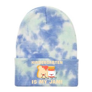 Kindergarten Is My Jam Funny Kindergarten Teachers Gift Tie Dye 12in Knit Beanie