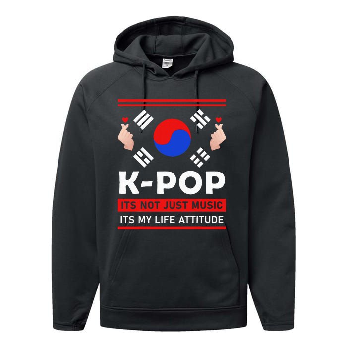 Kpop Is Not Just Music Kpop ItS My Life Attitude Performance Fleece Hoodie