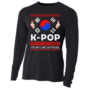 Kpop Is Not Just Music Kpop ItS My Life Attitude Cooling Performance Long Sleeve Crew