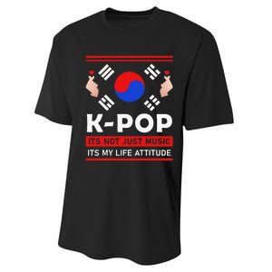 Kpop Is Not Just Music Kpop ItS My Life Attitude Performance Sprint T-Shirt