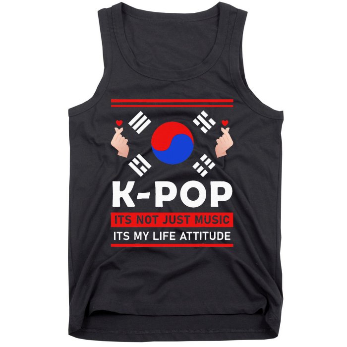 Kpop Is Not Just Music Kpop ItS My Life Attitude Tank Top