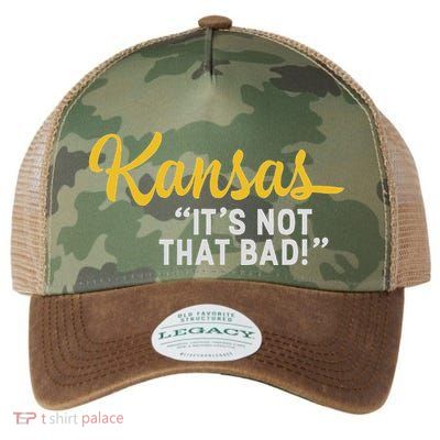 Kansas ItS Not Hat Bad Underrated Usa State Pride Legacy Tie Dye Trucker Hat