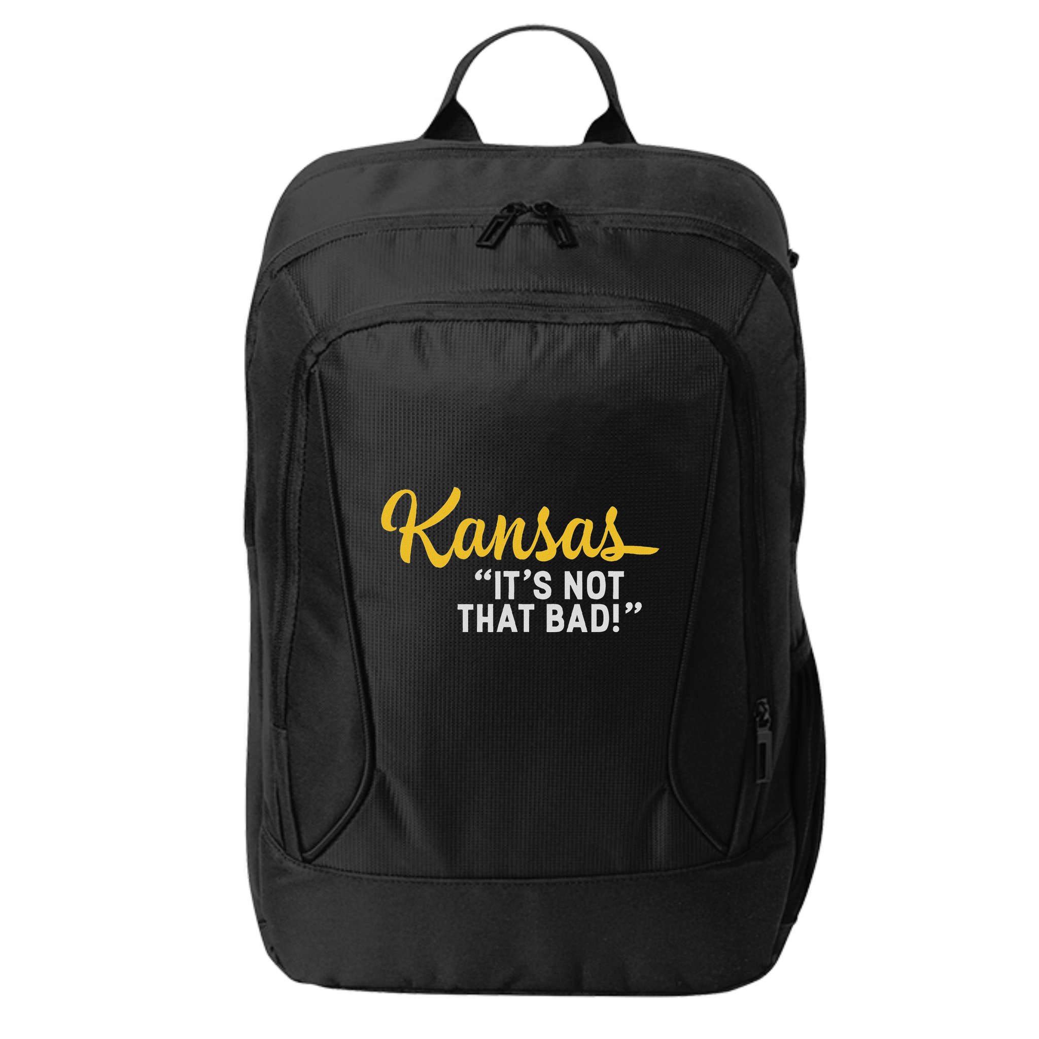 Kansas ItS Not Hat Bad Underrated Usa State Pride City Backpack