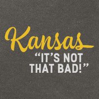Kansas ItS Not Hat Bad Underrated Usa State Pride Cotton Canvas Backpack
