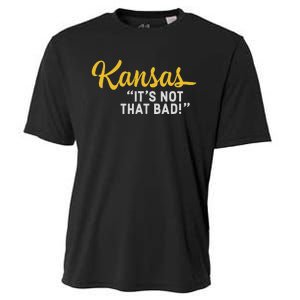 Kansas ItS Not Hat Bad Funny Underrated Usa State Pride Cooling Performance Crew T-Shirt