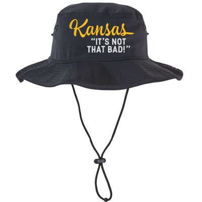 Kansas Its Not That Bad Funny Underrated Usa State Pride Legacy Cool Fit Booney Bucket Hat