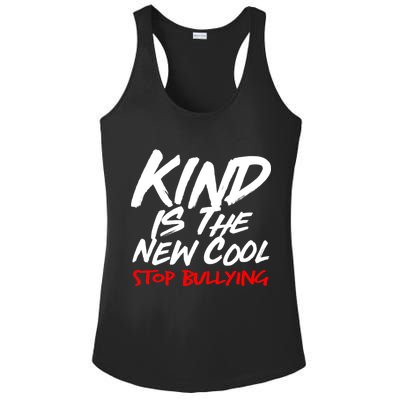 Kind Is The New Cool Stop Bullying Ladies PosiCharge Competitor Racerback Tank
