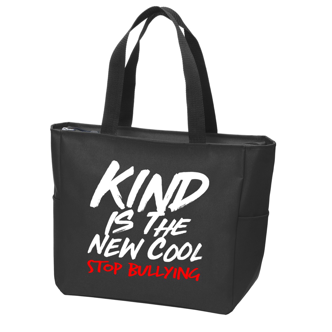 Kind Is The New Cool Stop Bullying Zip Tote Bag