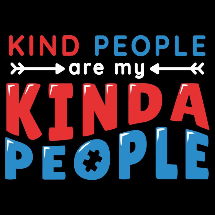 Kind People Are My Kinda People Autism Awareness Backpack