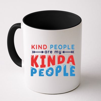 Kind People Are My Kinda People Autism Awareness Mug