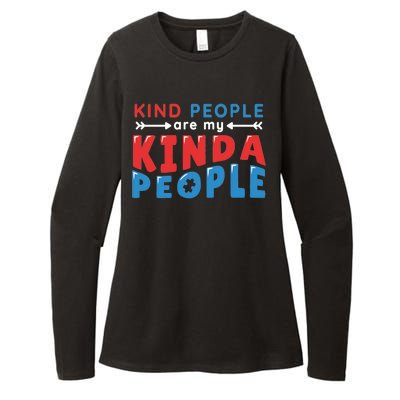 Kind People Are My Kinda People Autism Awareness Womens CVC Long Sleeve Shirt