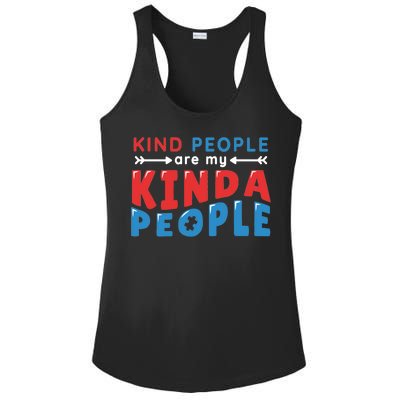 Kind People Are My Kinda People Autism Awareness Ladies PosiCharge Competitor Racerback Tank