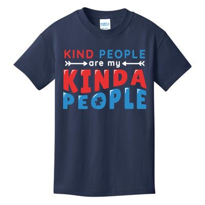Kind People Are My Kinda People Autism Awareness Kids T-Shirt
