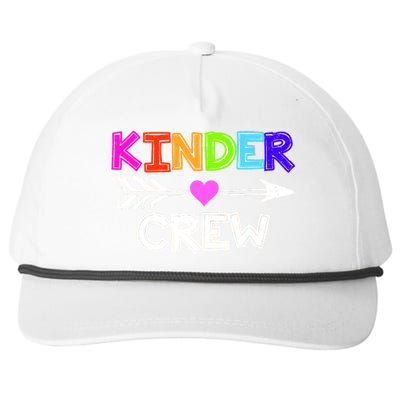 Kinder Crew Kindergarten Teacher Snapback Five-Panel Rope Hat