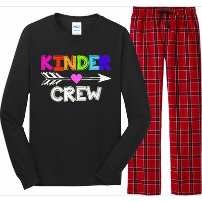 Kinder Crew Kindergarten Teacher Long Sleeve Pajama Set