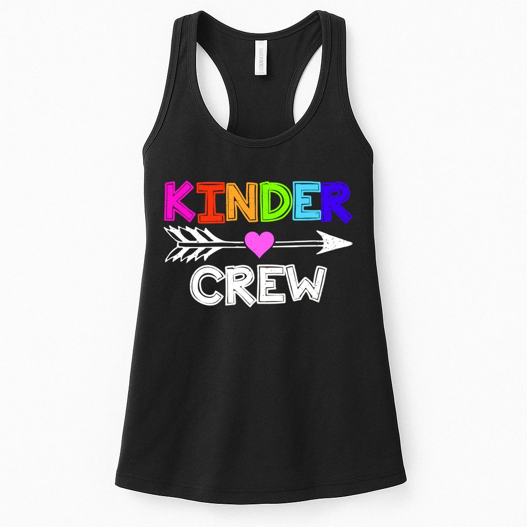 Kinder Crew Kindergarten Teacher Womens Tank Top