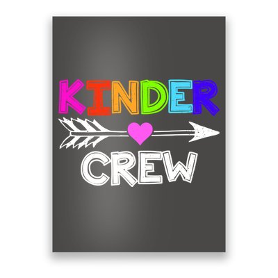 Kinder Crew Kindergarten Teacher Poster