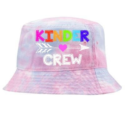 Kinder Crew Kindergarten Teacher Tie-Dyed Bucket Hat