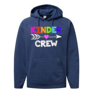 Kinder Crew Kindergarten Teacher Performance Fleece Hoodie