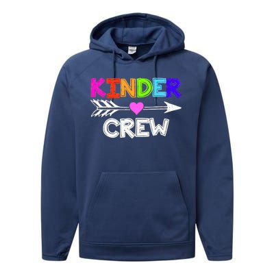 Kinder Crew Kindergarten Teacher Performance Fleece Hoodie