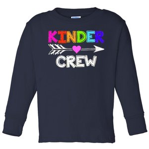 Kinder Crew Kindergarten Teacher Toddler Long Sleeve Shirt