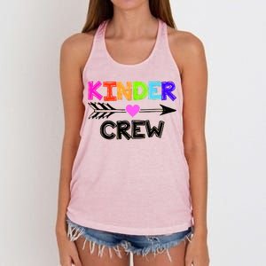 Kinder Crew Kindergarten Teacher Women's Knotted Racerback Tank