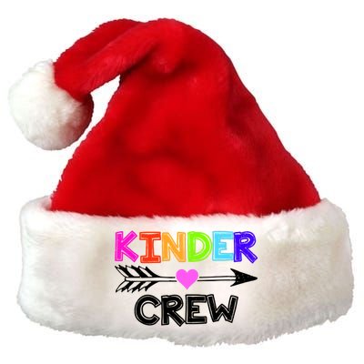 Kinder Crew Kindergarten Teacher Premium Christmas Santa Hat