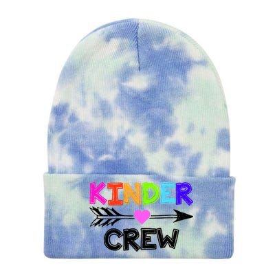 Kinder Crew Kindergarten Teacher Tie Dye 12in Knit Beanie