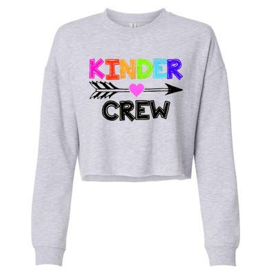 Kinder Crew Kindergarten Teacher Cropped Pullover Crew