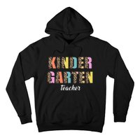 Kinder Garten Teacher Leopard Logo Hoodie