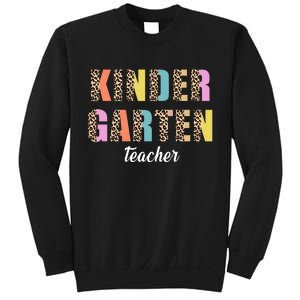 Kinder Garten Teacher Leopard Logo Sweatshirt