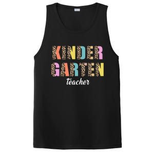 Kinder Garten Teacher Leopard Logo PosiCharge Competitor Tank