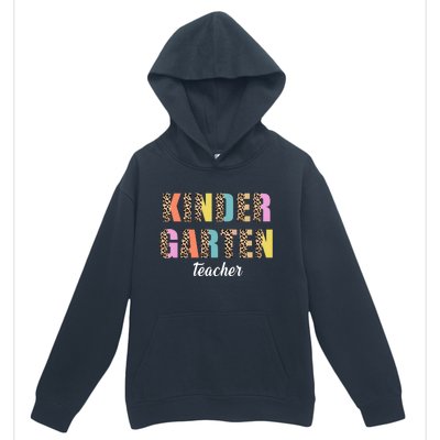 Kinder Garten Teacher Leopard Logo Urban Pullover Hoodie