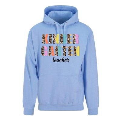 Kinder Garten Teacher Leopard Logo Unisex Surf Hoodie