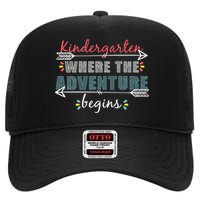 Kindergarten Back To School Adventure  High Crown Mesh Back Trucker Hat