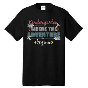 Kindergarten Back To School Adventure  Tall T-Shirt