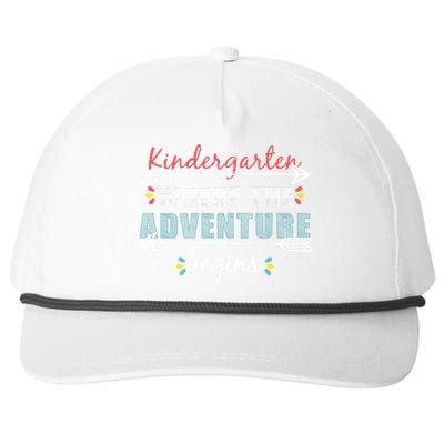 Kindergarten Back To School Adventure  Snapback Five-Panel Rope Hat