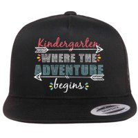 Kindergarten Back To School Adventure  Flat Bill Trucker Hat