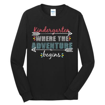 Kindergarten Back To School Adventure  Tall Long Sleeve T-Shirt