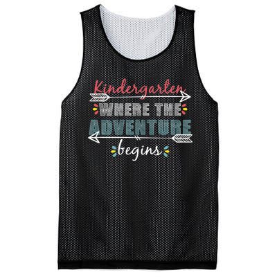 Kindergarten Back To School Adventure  Mesh Reversible Basketball Jersey Tank